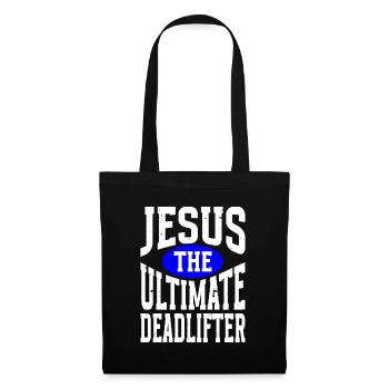 Jesus Ultimate Deadlifter Workout Christian Gym - Tote Bag - black - Front