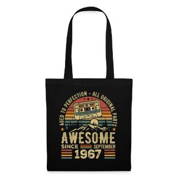 September 1967 Birthday Gift September 1967 - Tote Bag - black - Front