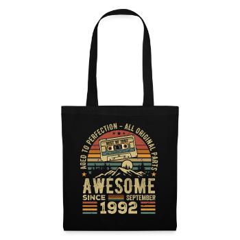 Septembre 1992 Cadeau Anniversaire Septembre 1992 - Sac en tissu - noir - Devant