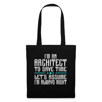 Architect Architecture - Tote Bag - black - Front