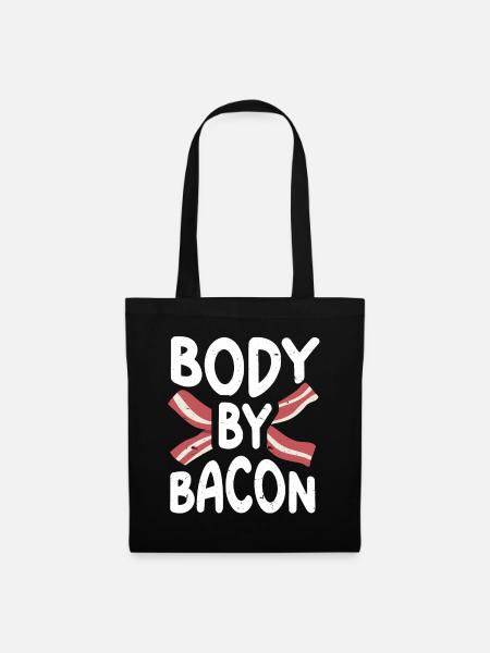 Body By Bacon - Stoffbeutel - Schwarz