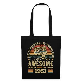 September 1951 Birthday Gift September 1951 - Tote Bag - black - Front