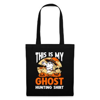 This Is My Ghost Hunting Shirt Paranormal Hunter - Stoffbeutel - Schwarz - Vorne