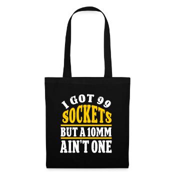 Mécanicien J’ai 99 douilles mais un 10mm n’en est pas un - Sac en tissu - noir - Devant