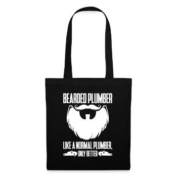 Drôle Je suis plombier - Sac en tissu - noir - Devant