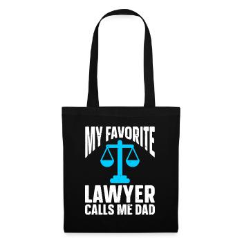 Law Lawyer - Stoffbeutel - Schwarz - Vorne