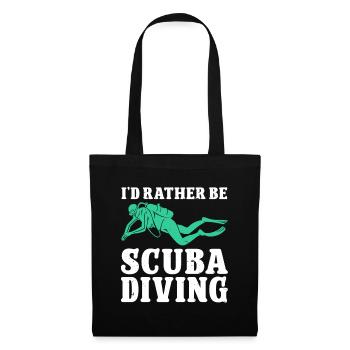 Scuba Diving Diver - Stoffbeutel - Schwarz - Vorne