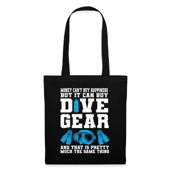 Scuba Diving Diver - Stoffbeutel - Schwarz - Vorne