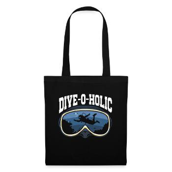 Scuba Diving Diver - Stoffbeutel - Schwarz - Vorne