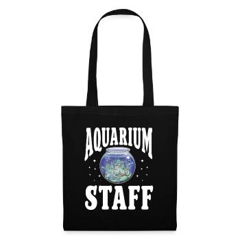 Aquarium Fish Tank Aquarist - Stoffbeutel - Schwarz - Vorne