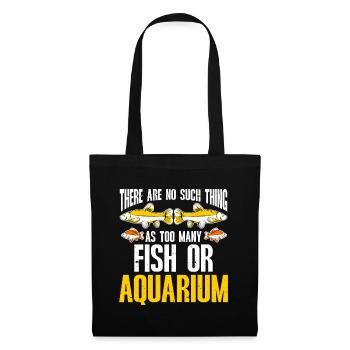 Aquarium Fish Tank Aquarist - Stoffbeutel - Schwarz - Vorne