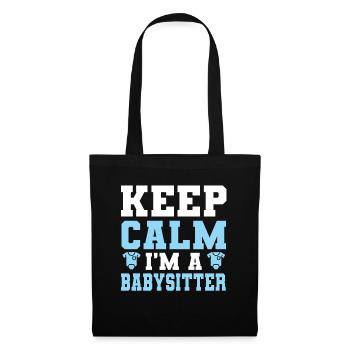 Baby-sitter Babysitting - Sac en tissu - noir - Devant