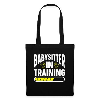 Baby-sitter Babysitting - Sac en tissu - noir - Devant