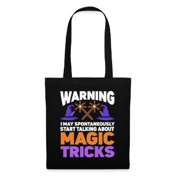 Funny Magician Magic - Stoffbeutel - Schwarz - Vorne