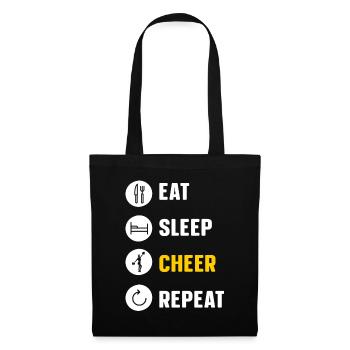 Cheerleading Cheerleader Base Flyer - Stoffbeutel - Schwarz - Vorne