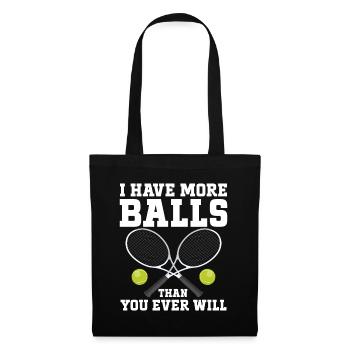 Tennis Player - Stoffbeutel - Schwarz - Vorne