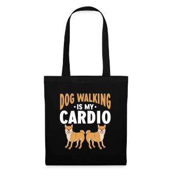 Dog Walker Gardien d’animaux professionnel Promenade de chien - Sac en tissu - noir - Devant
