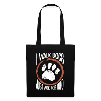 Dog Walker Professional Pet Sitter Dog Walking - Tote Bag - black - Front