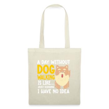 Dog Walker Gardien d’animaux professionnel Promenade de chien - Sac en tissu - nature - Devant