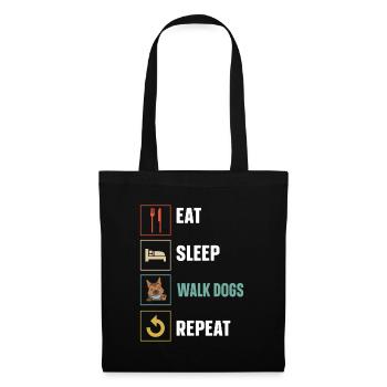 Dog Walker Professional Pet Sitter Dog Walking - Tote Bag - black - Front