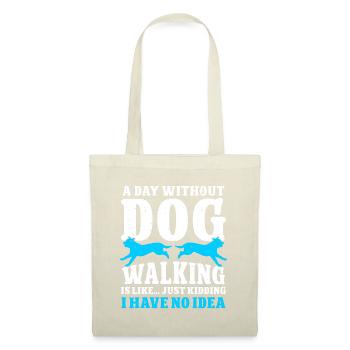 Dog Walker Gardien d’animaux professionnel Promenade de chien - Sac en tissu - nature - Devant