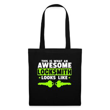 Locksmith Lockpicking Lockpicker - Stoffbeutel - Schwarz - Vorne
