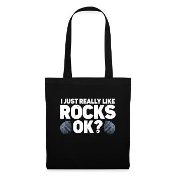 Rock Collector Geology Geologist - Stoffbeutel - Schwarz - Vorne