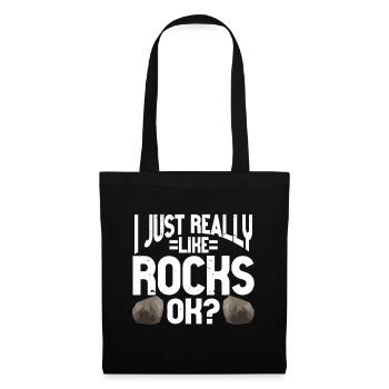 Rock Collector Geology Geologist - Stoffbeutel - Schwarz - Vorne