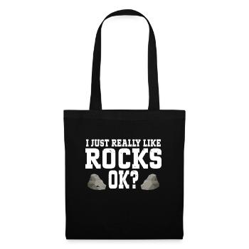 Rock Collector Geology Geologist - Stoffbeutel - Schwarz - Vorne