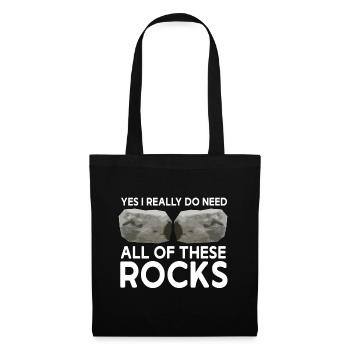 Rock Collector Geology Geologist - Stoffbeutel - Schwarz - Vorne