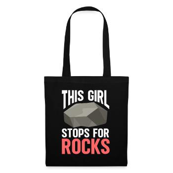 Rock Collector Geology Geologist - Stoffbeutel - Schwarz - Vorne