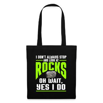 Rock Collector Geology Geologist - Stoffbeutel - Schwarz - Vorne