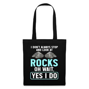 Rock Collector Geology Geologist - Stoffbeutel - Schwarz - Vorne