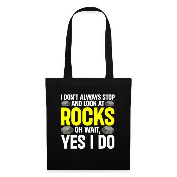 Rock Collector Geology Geologist - Stoffbeutel - Schwarz - Vorne