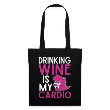 Wine Tasting Funny Wine Lover - Stoffbeutel - Schwarz - Vorne