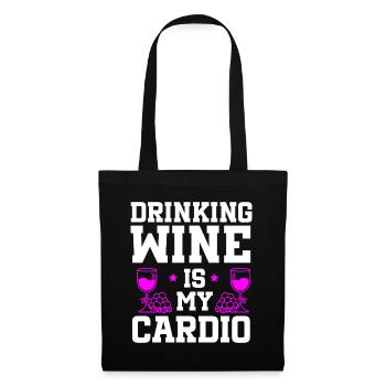 Wine Tasting Funny Wine Lover - Stoffbeutel - Schwarz - Vorne