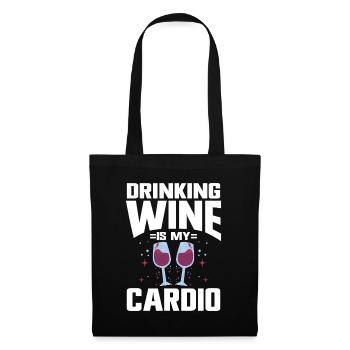 Wine Tasting Funny Wine Lover - Stoffbeutel - Schwarz - Vorne