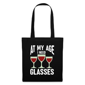 Wine Tasting Funny Wine Lover - Stoffbeutel - Schwarz - Vorne