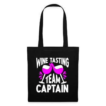 Wine Tasting Funny Wine Lover - Stoffbeutel - Schwarz - Vorne