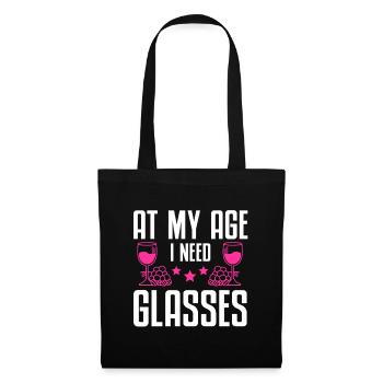 Wine Tasting Funny Wine Lover - Stoffbeutel - Schwarz - Vorne