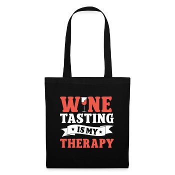 Wine Tasting Funny Wine Lover - Stoffbeutel - Schwarz - Vorne