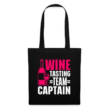 Wine Tasting Funny Wine Lover - Stoffbeutel - Schwarz - Vorne