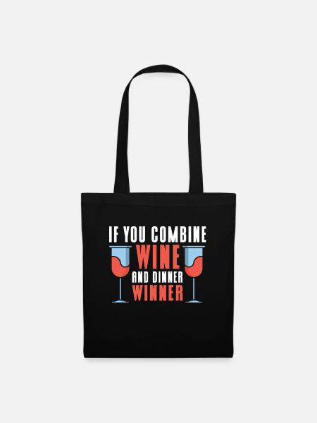 Wine Tasting Funny Wine Lover - Stoffbeutel - Schwarz