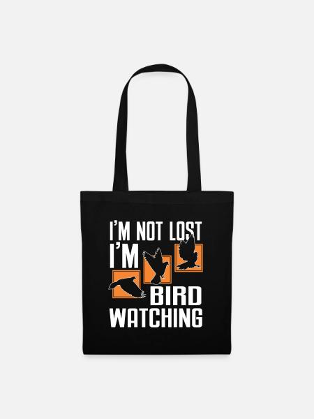 Bird Watching Cute Bird Lover - Stoffbeutel - Schwarz