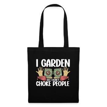 Gardening Horticulture Gardener - Stoffbeutel - Schwarz - Vorne