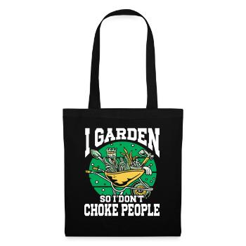 Gardening Horticulture Gardener - Stoffbeutel - Schwarz - Vorne