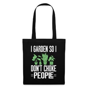 Jardinage Horticulture Jardinier - Sac en tissu - noir - Devant