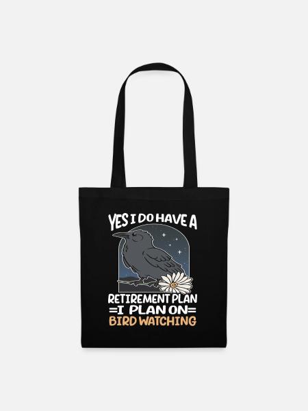 Bird Watching Cute Bird Lover - Stoffbeutel - Schwarz