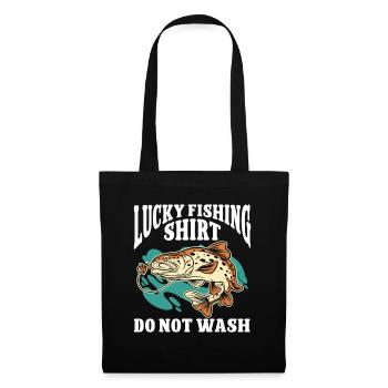 Fishing Design Fish Lover Fisherman - Stoffbeutel - Schwarz - Vorne