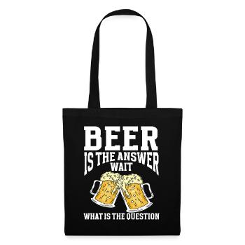 Funny Beer Brewing - Tote Bag - black - Front